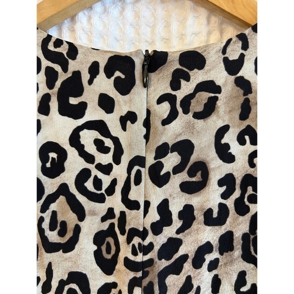RAEY Twist Front Leopard Silk‎ Maxi Designer Dress Size UK10 - Picture 4 of 9